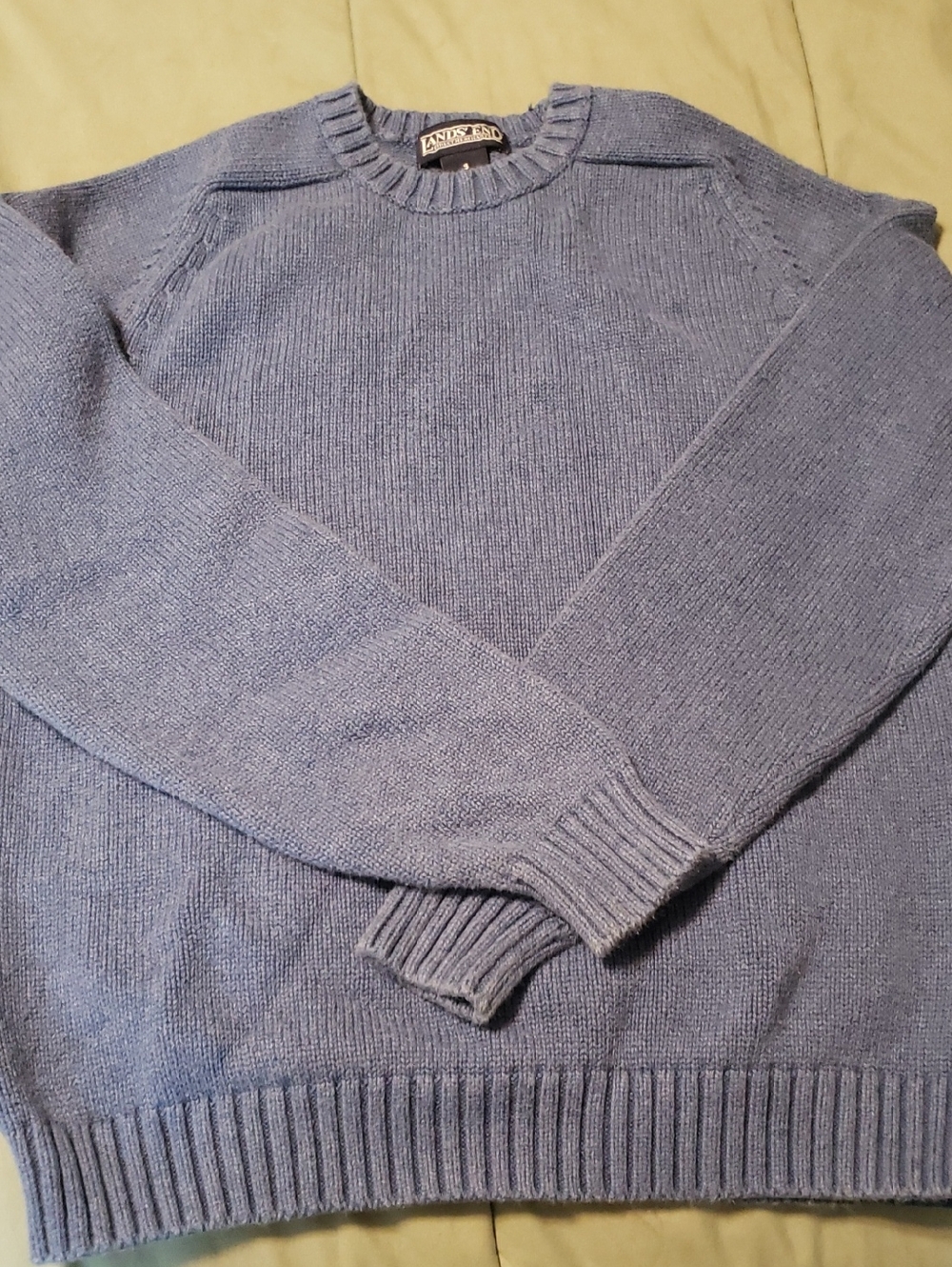 Lands' End Light Blue Crewneck Sweater